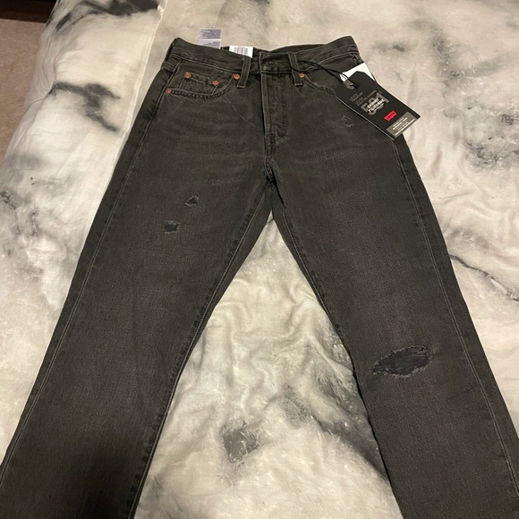 Levi's Denim - Levi’s black distressed jeans size 23